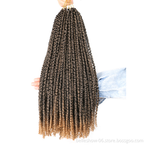 Hot sell 18inch 22 strands  new fashion freetress Hair Crochet Braid Braids for afro women  Pre Twisted Passion Twist Hair